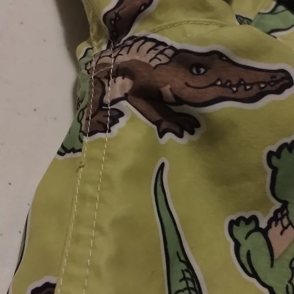 Greendog Alligator crocodile Green Water Board Swimwear Surf Trunks boy size 6 - Picture 14 of 16